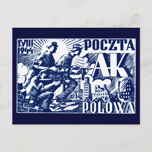 1944年のワルシャワ蜂起 ポストカード (正面)