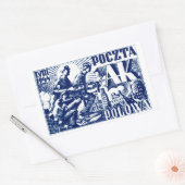 1944年のワルシャワ蜂起 長方形シール (封筒)