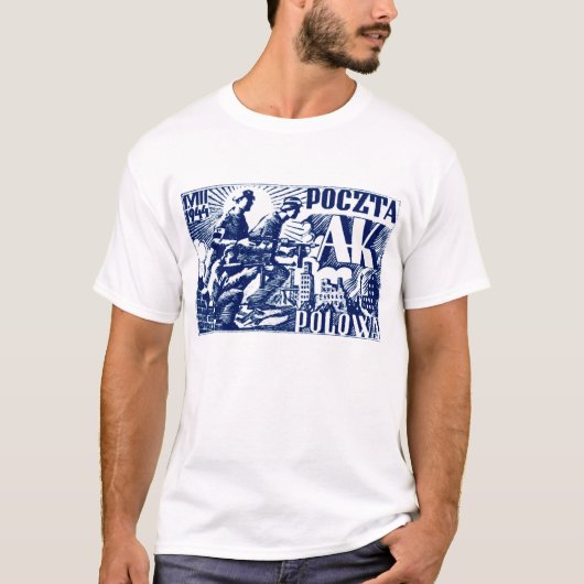 1944年のワルシャワ蜂起 Tシャツ (正面)