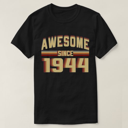 1944年のヴィンテージ以来素晴らしい誕生日75歳の Tシャツ (デザイン正面)