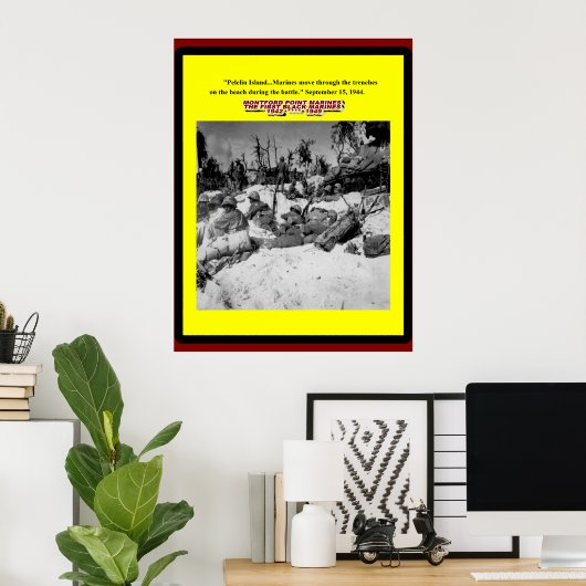 1944年の塹壕の黒海兵隊 ポスター (ホームオフィス)