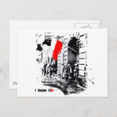 1944年ワルシャワ蜂起ポーランド ポストカード (正面/裏面)