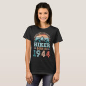 1944年生まれ80誕生日ハイキング・ハイキング Tシャツ (正面フル)