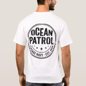 1944年駆逐艦隊海洋パトロール海事アート Tシャツ (裏面)