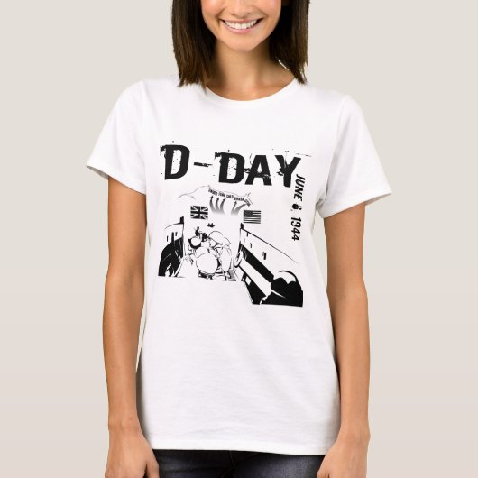 1944年6月6日 ノルマンディー上陸作戦 Tシャツ (正面)