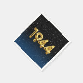 1944年 星の誕生日風船 スタンダードカクテルナプキン (角)