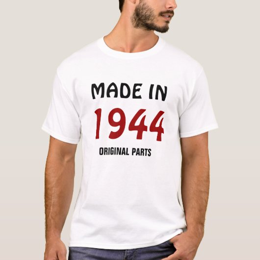 1944年:『1944年製オリジナル部品』 Tシャツ (正面)