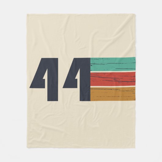 1944生まれ年のヴィンテージ誕生日 フリースブランケット (正面)