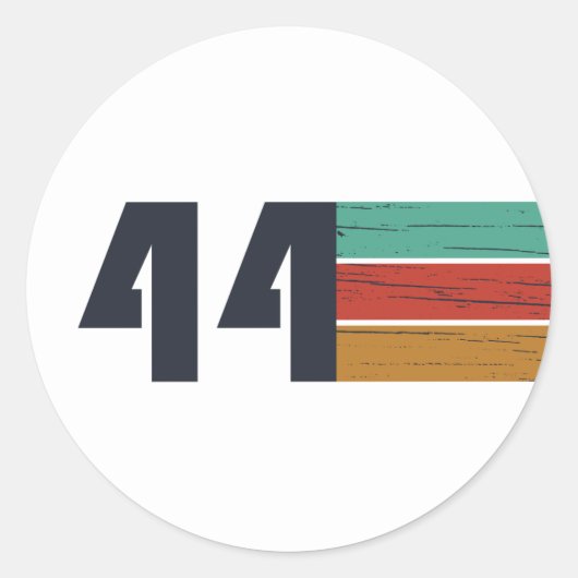 1944生まれ年のヴィンテージ誕生日 ラウンドシール (正面)