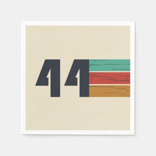 1944生まれ年ヴィンテージ誕生会 スタンダードカクテルナプキン (正面)