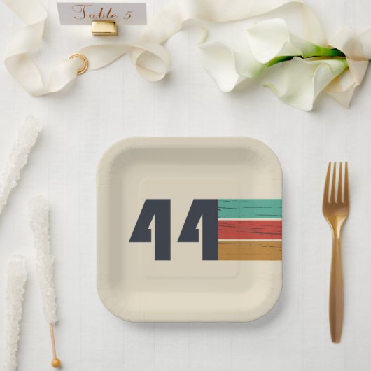 1944生まれ年ヴィンテージ80歳の誕生日 ペーパープレート (ウェディング)