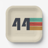 1944生まれ年ヴィンテージ80歳の誕生日 ペーパープレート (正面)