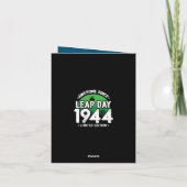 1944素晴らし年閏年日以後2月29誕生日 カード (裏面)