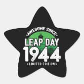1944素晴らし年閏年日以後2月29誕生日 星シール (正面)