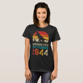 1944素晴らし年10月78th誕生日Boy Dinos Tシャツ (正面フル)