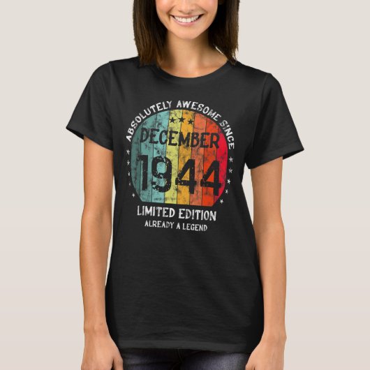1944素晴らし年12月以来の男性の女性B Tシャツ (正面)