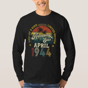 1944素晴らし年4月以来ヴィンテージ78誕生日 Tシャツ