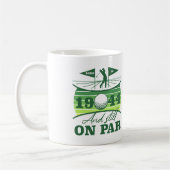 1944 80th誕生日ゴルフユーモア コーヒーマグカップ (左)