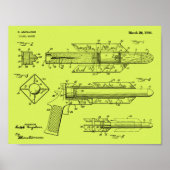 1944 Pistol Rocket Patent Art Drawing Print ポスター (正面)