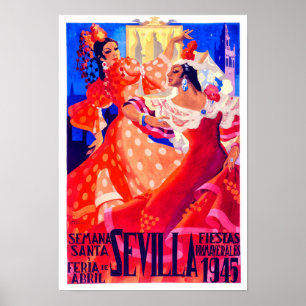 1945フェリアデセビラヴィンテージ ポスター