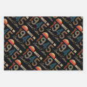 1945ヴィンテージ80誕生日 ラッピングペーパーシート (正面2)