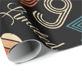 1945ヴィンテージ80誕生日 ラッピングペーパー (ロールコーナー)