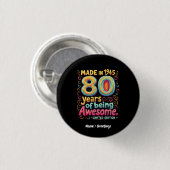 1945年に作られ、80年の存在を誇素晴らしる 缶バッジ (正面&裏面)