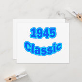 1945年のクラシックな青 カード (正面/裏面インサイチュ)