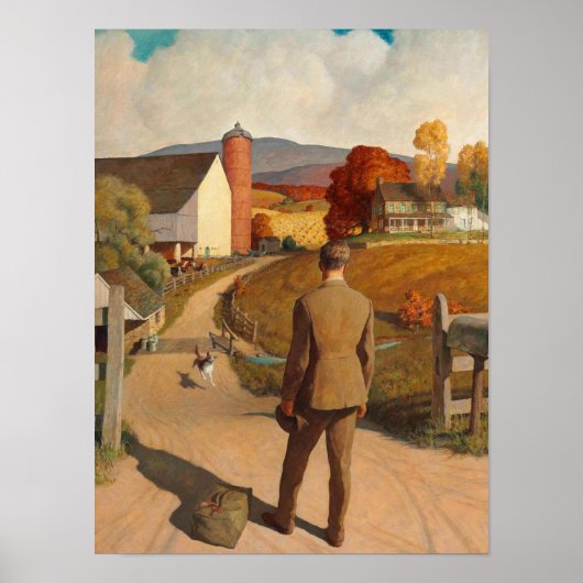 1945年ニューウェル・コンバーズ・ワイエスによる帰郷 ポスター (正面)