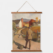 1945年ニューウェル・コンバーズ・ワイエスによる帰郷 吊り下げ型タペストリー (正面)