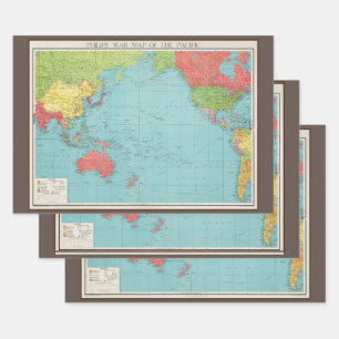 1945年フィリップス戦争地図 ラッピングペーパーシート