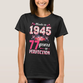 1945年フローラ77誕生日77歳Wom製 Tシャツ