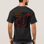 1945年以来の路面の穴を避けること Tシャツ (裏面)