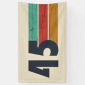 1945年生まれのヴィンテージ誕生日パーティー 横断幕 (縦)