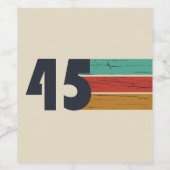 1945年生まれの80歳の誕生日プレゼント ワインラベル (シングルラベル)