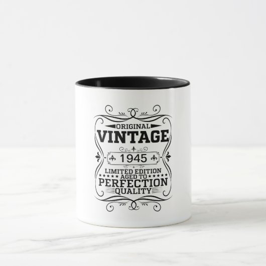 1945年製 ビンテージ 80歳の誕生日を迎える方へ 完熟の逸品 マグカップ (中央)