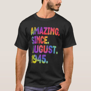 1945年78威厳がある歳の誕生日から驚き Tシャツ