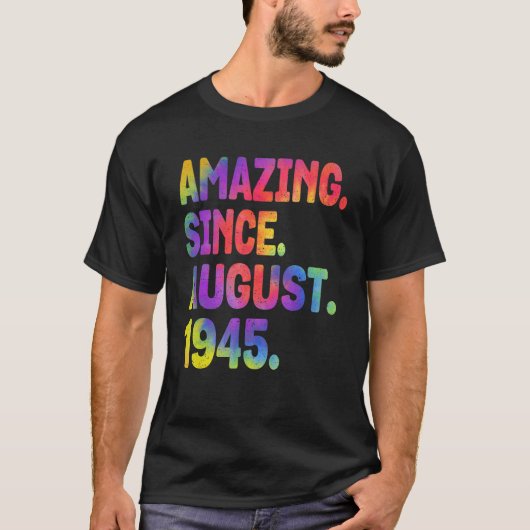 1945年78威厳がある歳の誕生日から驚き Tシャツ (正面)