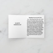 1945生まれ年の誕生日おもしろい事実グリーティングカード カード (内部)