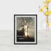 1945生まれ年の誕生日おもしろい事実グリーティングカード カード (黄色い花)