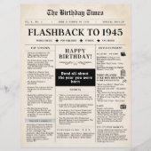 1945生まれ年モック新聞セピア (正面)