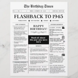 1945生まれ年モック新聞白黒