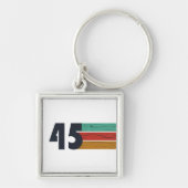 1945生まれ年ヴィンテージ80歳の誕生日ギフト キーホルダー (正面)