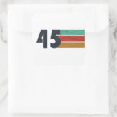 1945生まれ年ヴィンテージ80歳の誕生日ギフト スクエアシール (バッグ)