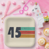 1945生まれ年ヴィンテージ80歳の誕生日ギフト ペーパープレート (パーティー)