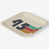 1945生まれ年ヴィンテージ80歳の誕生日ギフト ペーパープレート (傾斜あり)