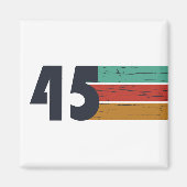 1945生まれ年ヴィンテージ80歳の誕生日ギフト マグネット (正面)