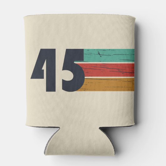 1945生まれ年ヴィンテージ80歳の誕生日ギフト 缶クーラー (裏面)