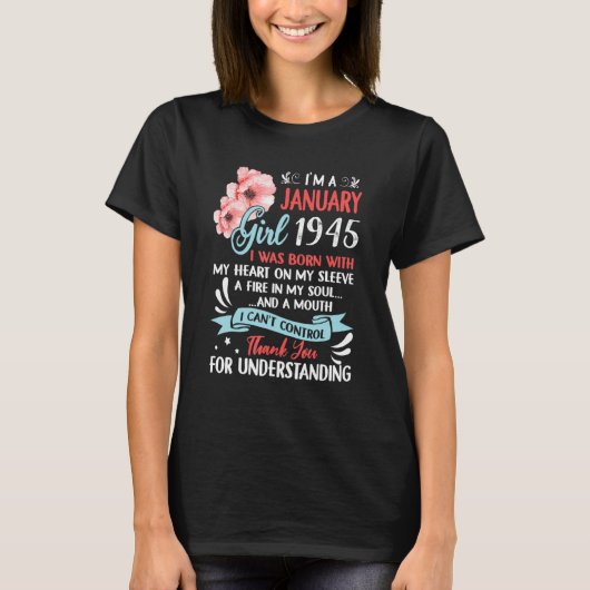 1945素晴らし年78誕生日以来、私は1月のギル Tシャツ (正面)