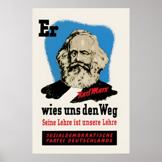 1945 SPD Election Poster He guided us along the ポスター (正面)